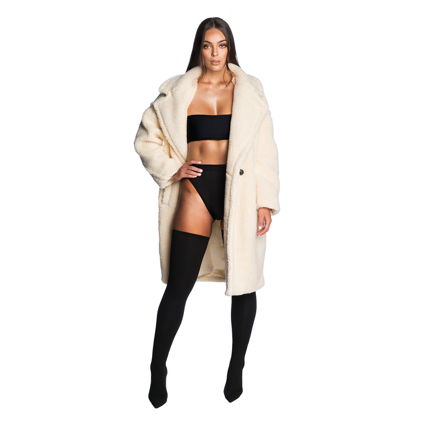 THE TEDDY COAT (CREAM)