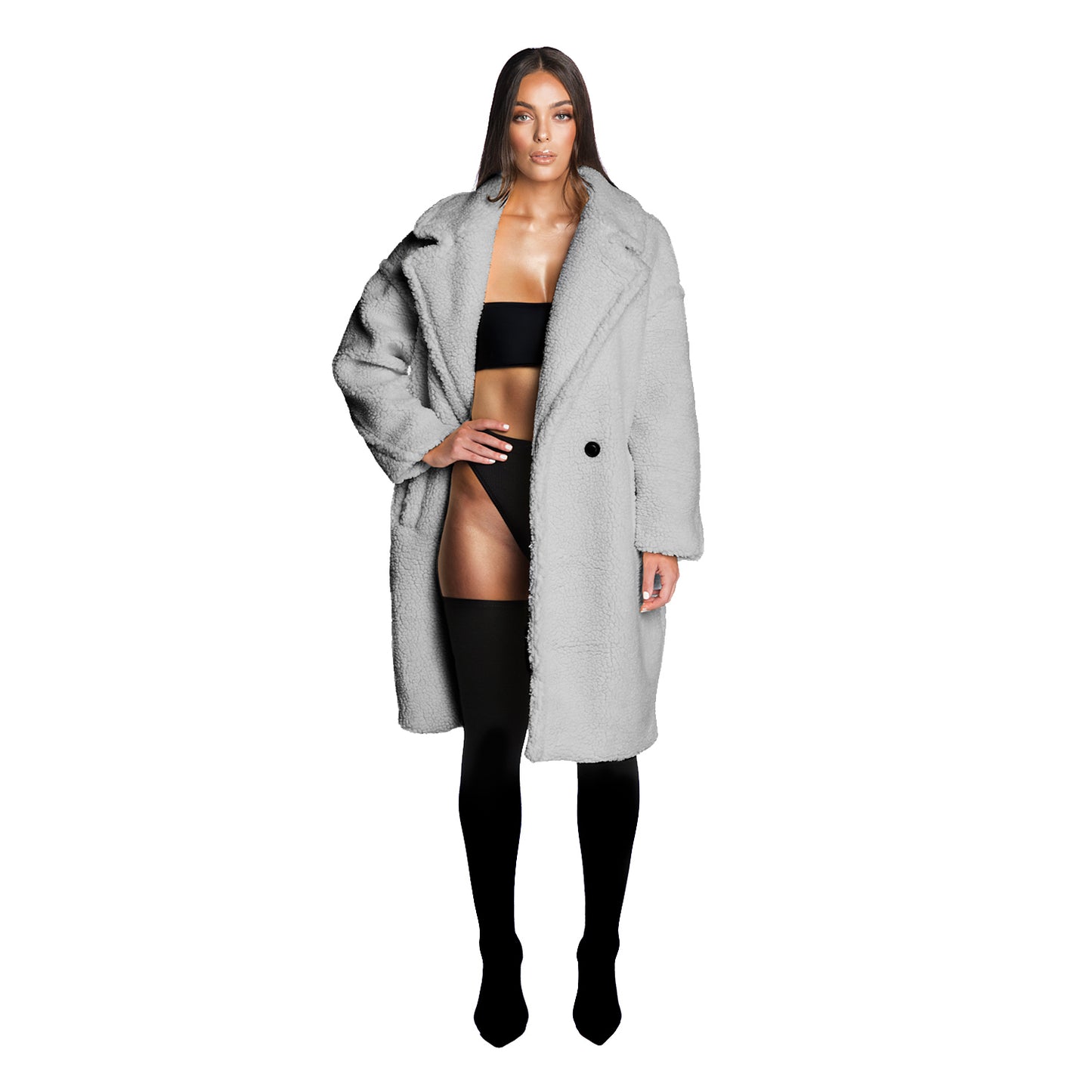 THE TEDDY COAT (GREY)
