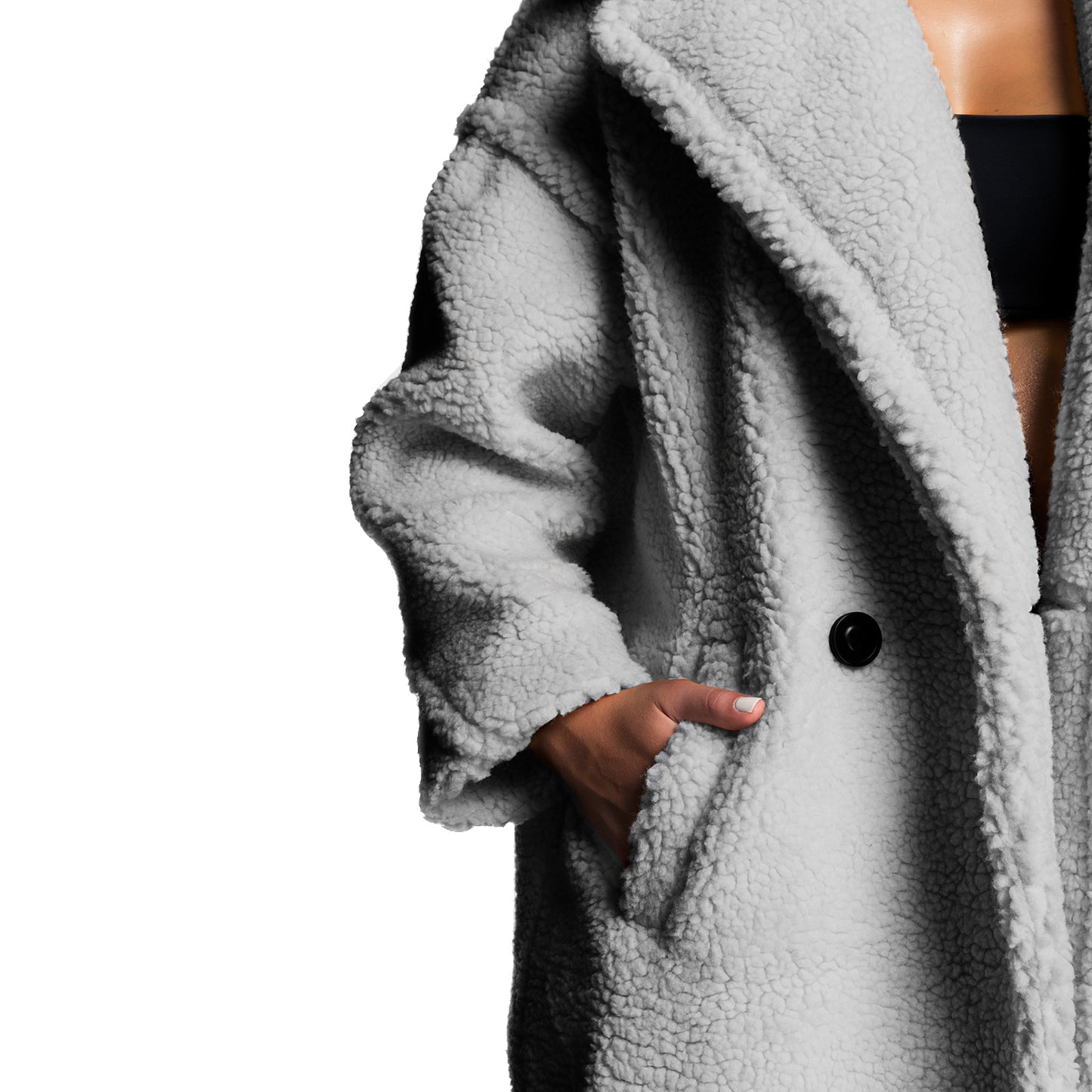 THE TEDDY COAT (GREY)
